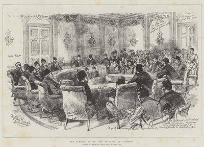 La Crise Turque, le Tribunal à Stamboul - Melton Prior